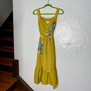 NWOT Maeve Embellished Marigold Dress